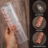 Tenare 2 Pcs Clear A6 Binder Glitter Budget Binder PVC 6 Ring Cover Rose Gold Soft Notebook Transparent Shell
