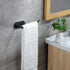 Hand Towel Holder,2 Packs Black Hand Towel Bar,6 3/10 Inch Self Adhesive Hand Towel Rack/Towel Ring for Bathroom Kitchen by SUNTECH