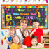 88Pcs Set BeYumi Color the New School Year with JESUS Christian Bulletin Board Colorful Crayons Cross Cutouts Border