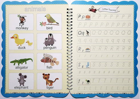 Handwriting Practice Workbook - Reusable Letter and Number Tracing