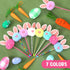Zhehao 50 Pcs Pom Pom Fluffy Pen, Cute Fur Bunny Pen, Colorful Novelty Pens, Black Ink Cartoon Ballpoint Pens for