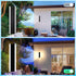 YCMGEAD Ip65 10w 3000k Bedroom,7.9'' Outdoor Wall Light Fixtures Modern Long LED Wall Sconce Black Exterior Light