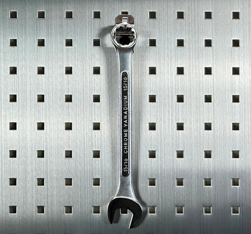 Triton Products 61113 Stainless Steel LocHook, 1-Inch Single Rod, 30-Degree Bend, 3/16-Inch Dia, Pegboard Hook, 3-Pack,