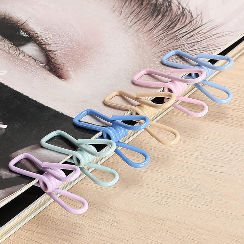 Mr. Pen 18 Pack Pastel Colors Chip Clips, 2 Inch Utility Steel PVC-Coated Bag Clips for Food Storage