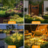 2 Pack 2 120LED, Solar Garden Lights Twinkling Solar Firework Lights with Modes Solar-Powered Light for Outside Yard