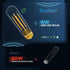 6-Pack T10 Bulbs T30 E26 6W 5.0in 2700K 60W DIMMABLE, 660 BlueStars Tubular LED Light Medium Base, Warm White
