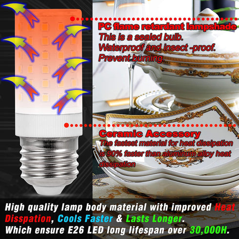 12 Volt 24V Low Voltage E26 Medium Screw Base LED Bulbs 6000K Daylight White, 10W Equivalent, 3 Pack