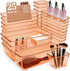 Trotianingyu Coffee Acrylic Drawer Organizers Set Storage for Makeup, Office Desk Small Vanity