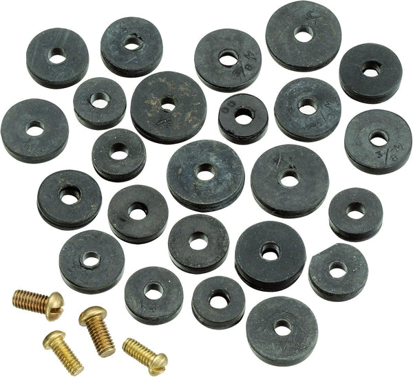 Plumb Pak PP20520 PlumPak Flat Faucet Washer Assortment, Rubber, 3-1/4" x 4-1/2" by Plumb Pak