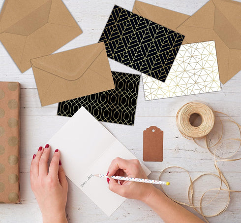 Better Office Products A6 Kraft Invitation Envelopes, Strong Bond Paper, 100 Pack (4.75 x 6.5 inch)