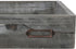 Set of 2 Ash Gray Wood Document Letter Paper Trays - Stackable Decorative Office Desktop File Organizer