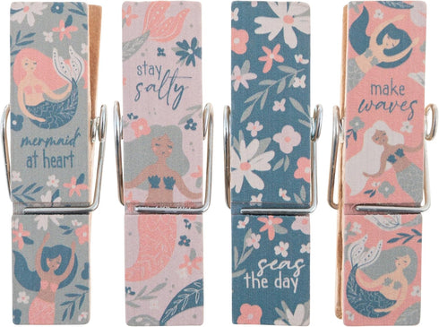 Karma Gifts Chip Clips, One Size, Mermaid Design