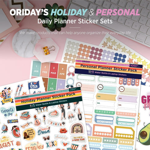 Happy Holiday Seasonal Planner Stickers, 500+ Cute Stickers for Daily Planners, Monthly Events, Journal