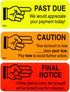ChromaLabel 1 x 2.25 Inch Accounts Receivable Labels, 250 Labels per Dispenser Box
