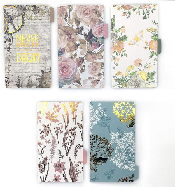 Index Tabs for A5/A6 6-Holes Cover Round Ring View Binder File Folder Loose Leaf Sheet Protectors