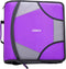 Case it King Size Mighty Zip Tab Binder, 3 Rings, 4" Capacity, 11 X 8.5, Purple