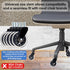 Innovative Haus Premium Office Chair Wheels Replacement Set of 5 - Heavy Duty 3'' Clear Caster Wheels for Carpet & Hardwood Floors - Universal Fit, Quiet & Smooth Rolling - No Desk Floor Mat Needed