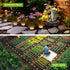 16 Pack PATIOWIN Mini Solar Ground Lights, Solar Powered Pathway Lights, Waterproof Outdoor Light for Garden, Driveway