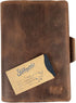 Leuchtturm A5 Notebook Cover - Handmade Full Grain Leather, Bourbon Brown, Perfect for Storing Journal