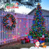 2 Pack 100LED 32.8ft 8 JMEXSUSS Solar String Light Modes Solar Christmas Lights Waterproof for Gardens, Wedding, Party