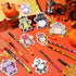 Halloween Sticky Note Ballpoint Pens, 24 Pads Pumpkin Ghost Cat Weird Spooky Fun Notepad for Kids Gift Halloween Party