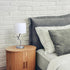 LT1172-SLV 17.13" Simple Designs Metal and Modern Abstract Table Lamp with Drum Fabric Shade, Bedroom, Office, Living