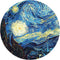 Van Gogh Starry Night Round Mouse Pad, Non-Slip Rubber Base, 7.87 x 7.87 Inch for Gaming
