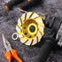 5 Pieces Diamond Cup Grinder - 4 Inch Turbo Diamond Grinding Cup Wheel for Heavy Duty Angle Grinder