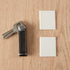 Zonon 8 Pieces Self-Adhesive Door Corner Seals - Weather Stripping Draft Stopper Foam for Noise Isolation (White)