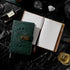 A5 240 (8.5 5.9inch) ZXHQ Lock Journal with Pen, Pages Diary with Lock, Brown Edge, Refillable, Leather Hardcover Dark