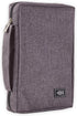 Christian Art Gifts Men/Women's Bible Cover, Jesus Fish, Gray Canvas, Medium