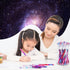Kolewo4ever Galaxy Stackable Pencil, Multi Point Non-Sharpening Pop Up Pencil with Matching Eraser for Classrooms