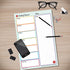 WEEKLY PLANNER Notepad - 6 x 9, Colorful Design, 50 Sheets per Pad for Organization