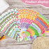 Spring Bulletin Board Border Decorations with 200 Glue Point Dots (60Pcs, 59Ft in Length)