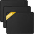 Mouse Pads, 3 PCS Black Standard Mouse Pads, Office and Gaming, Stitched Edges, Rubber Anti-Slip Base