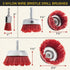 Dura-Gold 6 Piece Abrasive Nylon Wire Brush Set, Coarse Sanding, 1/4" Drill Shank for Rust Removal