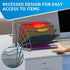 SUPEASY Fan Shaped Desk File Organizer - 6 Compartments for Filing Paper Bills, Letters, Desk Accessories for