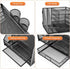 Marbrasse Desk Organizer with File Holder, 5-Tier Paper Tray Organizer with Drawer and 2 Pen Holders for Office Supplies