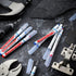 Marspark 24 Pcs Long Head Markers - Long Nib Deep Hole Marker Pen, Multi-purpose Drill Hole Scriber, Waterproof