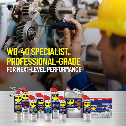 WD-40 Specialist Degreaser with Smart Straw, Heavy-Duty Formula for Engines, 15 Oz