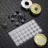 Zonon 64 Pcs Synthetic Filter Paper Stickers, 0.3 Um Filter Disc for Mushroom Cultivation with 100 Rubber Stopper