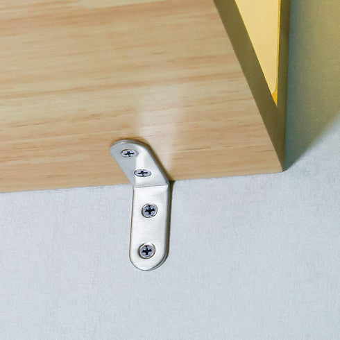 50 Packs 40 40 16 mm 1.57x1.57x0.63 Inch KINJOEK x x Heavy Duty L Bracket Corner Brace Shelf Stainless Steel Joint