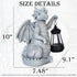 VIOYOUNS Solar Garden Decor Dragon Statues with Solar Lantern,Dragon Figurine Lights Outdoor Decorations for Yard Lawn