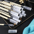 Chinco 12 Pieces Black Gel Ink Pen, 0.35 mm Extra Fine Japanese Stationery for Office School Supply