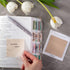 DiverseBee 50 Sheets Pastel Transparent Sticky Notes, 3x3” Clear Sticky Tabs for Planner Accessories
