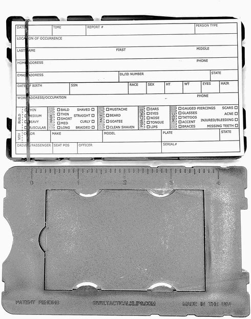 TPK Tactical Pocket Klipboard - Pocket Clipboard for First Responders, Fits 3" x 5" Index Cards