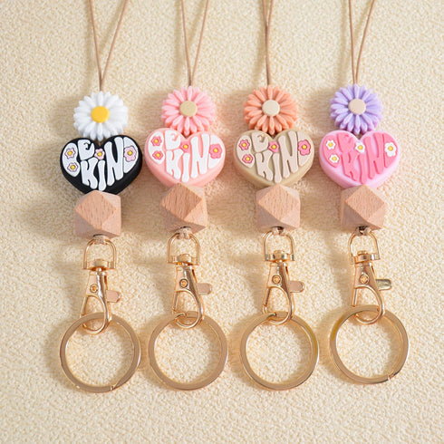 Lantintop Teacher Lanyard, Silicone Breakaway ID Badge Holder Charm for Back to School