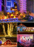 18 39FT 100 Brightown Solar String Lights Outdoor Waterproof, Colors Changing Fairy Rope Light Solar Powered