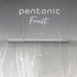 Pentonic Ballpoint Pens, 10 Count, Frosted Pale Gray Barrel with Black Ink, 0.7 mm Fine Point for Journaling