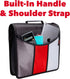 Case-it The Mighty Zip Tab Zipper Binder - 3 Inch O-Rings, 5 Color Tab Expanding File Folder, 600 Sheet Capacity